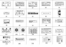 290-584-71-03 Mercedes-benz Genuine Info Label Tire Pressure