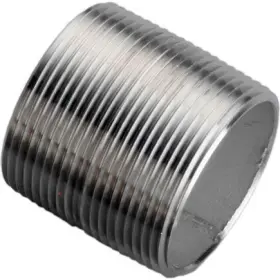 4020-001 Merit Brass 1 1/4 Inch X 5/8 304 Stainless Steel Pipe Nipple