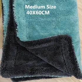 17593109670636 Mexicant Extra Large Microfiber Car Drying Towel 16x24 Inch Super Absorbent 1200gsm Qu