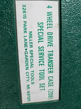 C-4613 Miller Tool 4 Wheel Drive Transfer Case 208 Special Service Set Incomplete