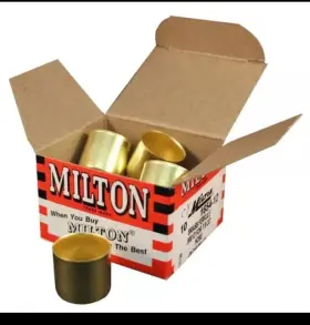 1654-12 Milton Industries Box Of 10 .087 Inch Long X .900 7/8 Brass Furrule. Fast Free S&h