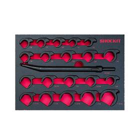 Milton Industries 309375038626 Lti Tool By 20-piece Sae/metric Shockit Crows Foot Set