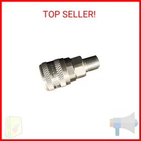 S-776 Milton Industries 1/4 Inch Mnpt A Style Coupler Silver