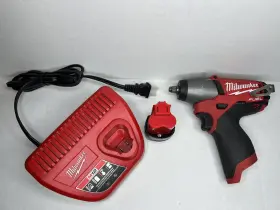 2454-20 Milwaukee Tool M12 Fuel 3/8 Inch Impact Wrench With Charger &battery
