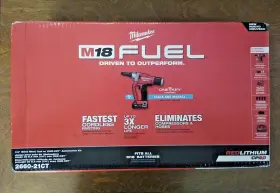 2660-21ct Milwaukee Tool Bnib M18 Fuel 1/4 Inch Rivet Battery Charger Bag Etc