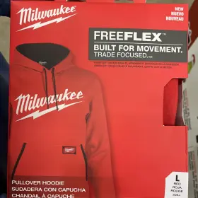 352r-xl Milwaukee Tool Midweight Pullover Hoodie - Logo Red L