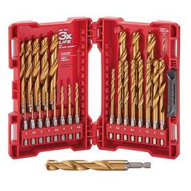 Milwaukee Tool 48-89-4861 Shockwave Impact Duty Red Helix Titanium Metric Drill Bit Set &hy