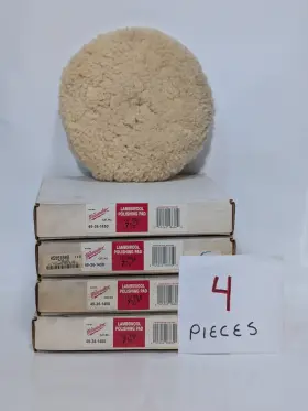 49-36-1450 Milwaukee Tool Lot Of 4 Lambswool Polishing Pad 7.5 Inch Dia 1.5 Pile