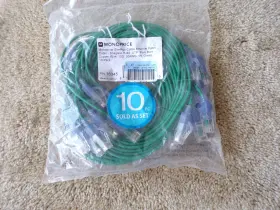 16345 Monoprice Inc. Slimrun Cat6a Ethernet Patch Cables - 10 Pk 5 Ft Rj45 C12