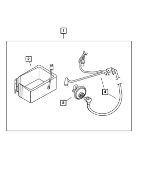 04609098ab Mopar Genuine Battery Heater