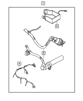 04609112aa Mopar Genuine Engine Block Heater Cord 4609112aa