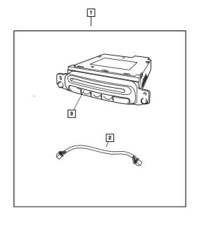 04759529aa Mopar Genuine Cd Changer - 6 Disc Player Kit 4759529aa