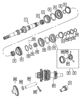04761137 Mopar Genuine Fourth Gear Washer 4761137
