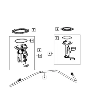 04766080ac Mopar Genuine Fuel Transfer Tube 4766080ac