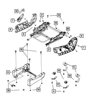 04856031 Mopar Genuine Speed Round Flat Nut 4856031