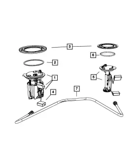 05105327ab Mopar Genuine Fuel Transfer Tube 5105327ab
