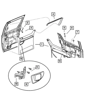 06035401 Mopar Genuine Snap In Nut 6035401