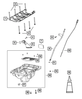 06105038aa Mopar Genuine Hex Flange Head Bolt 6105038aa