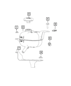 06105242aa Mopar Genuine U Nut 6105242aa
