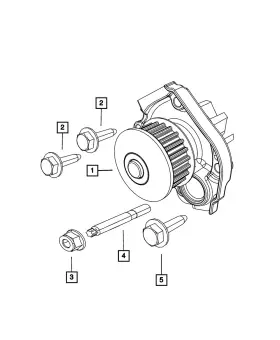06106023aa Mopar Genuine Nut And Washer 6106023aa