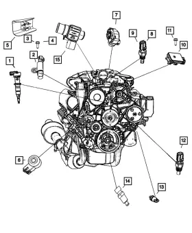 06507293aa Mopar Genuine Hex Head Screw And Washer 6507293aa