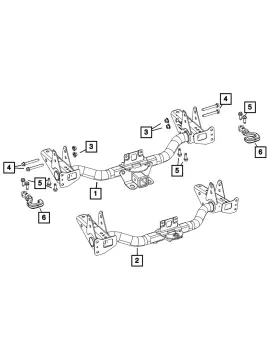 06508975aa Mopar Genuine Trailer Hitch Nut 6508975aa