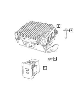 06510468aa Mopar Genuine Nut 6510468aa