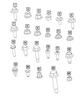 06511326aa Mopar Genuine Weld Stud