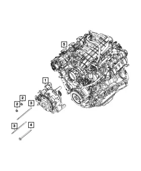 06512851aa Mopar Genuine Hex Flange Lock Nut