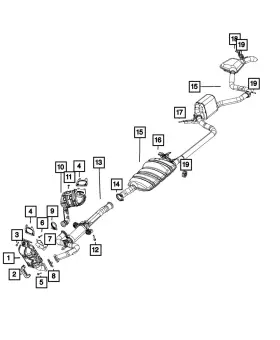 06513075aa Mopar Genuine Hex Head Screw