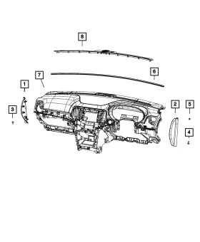 1qq09lc5ag Mopar Genuine Defroster Grille