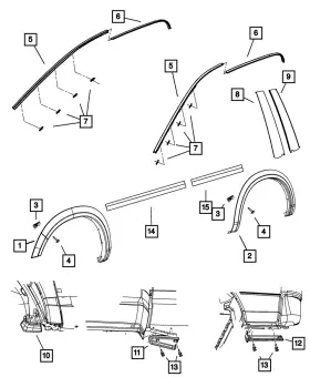 55075139 Mopar Genuine Push Pin