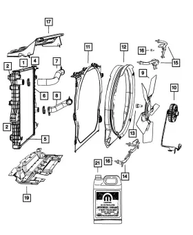 55111361aa Mopar Genuine Radiator Cap
