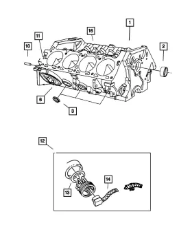 56045794ab Mopar Genuine Engine Block Heater Cord