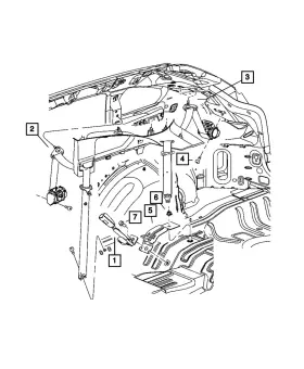 6105077aa Mopar Genuine Bolt