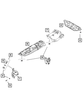 68094394aa Mopar Genuine Flat Washer