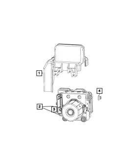 68113348aa Mopar Genuine Hex Flange Nut And Washer