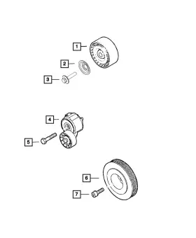 68113581aa Mopar Genuine Hex Flange Head Bolt