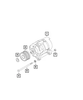 68132563aa Mopar Genuine Hex Head Bolt
