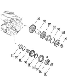 Mopar 68136852aa Genuine Locking Nut