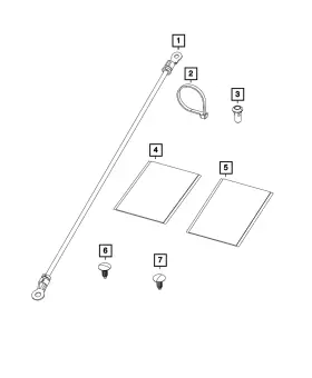 68144210aa Mopar Genuine Tie Strap Clip