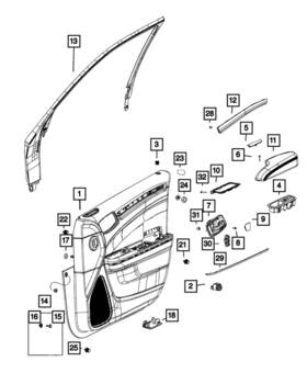 Mopar 68156904aa Genuine Push Pin