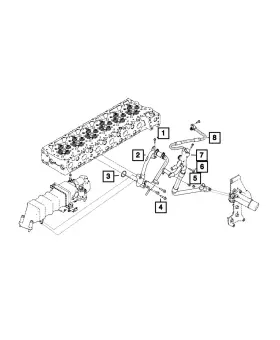 68210649aa Mopar Genuine Hex Flange Head Bolt