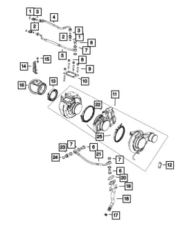 68210655aa Mopar Genuine Clamp