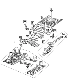 68219613aa Mopar Genuine Flange Nut