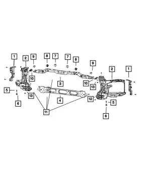 68222857aa Mopar Genuine Rivet Nut