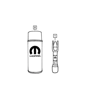 68262113aa Mopar Genuine Touch Up Brush Paint