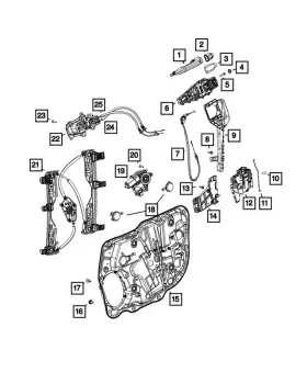 68292064aa Mopar Genuine Multi-function Bracket Right