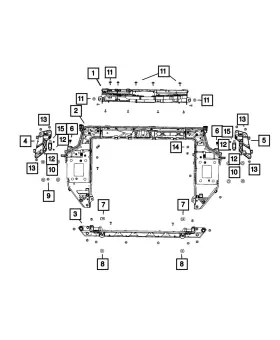 68311027aa Mopar Genuine Adjuster Bolt