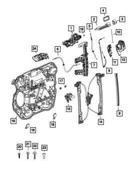 68321292aa Mopar Genuine Multi-function Bracket Right